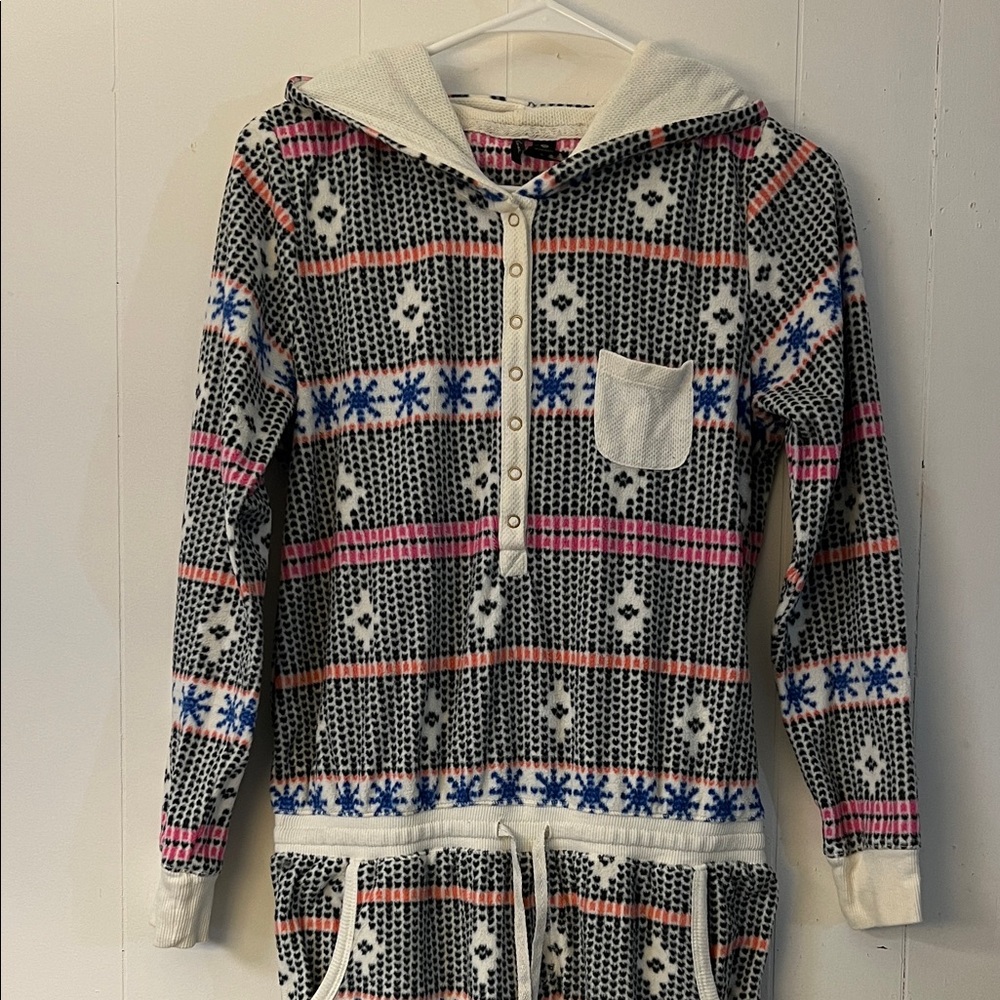 Kensie Multicolor Patterned Pajama Onesie
